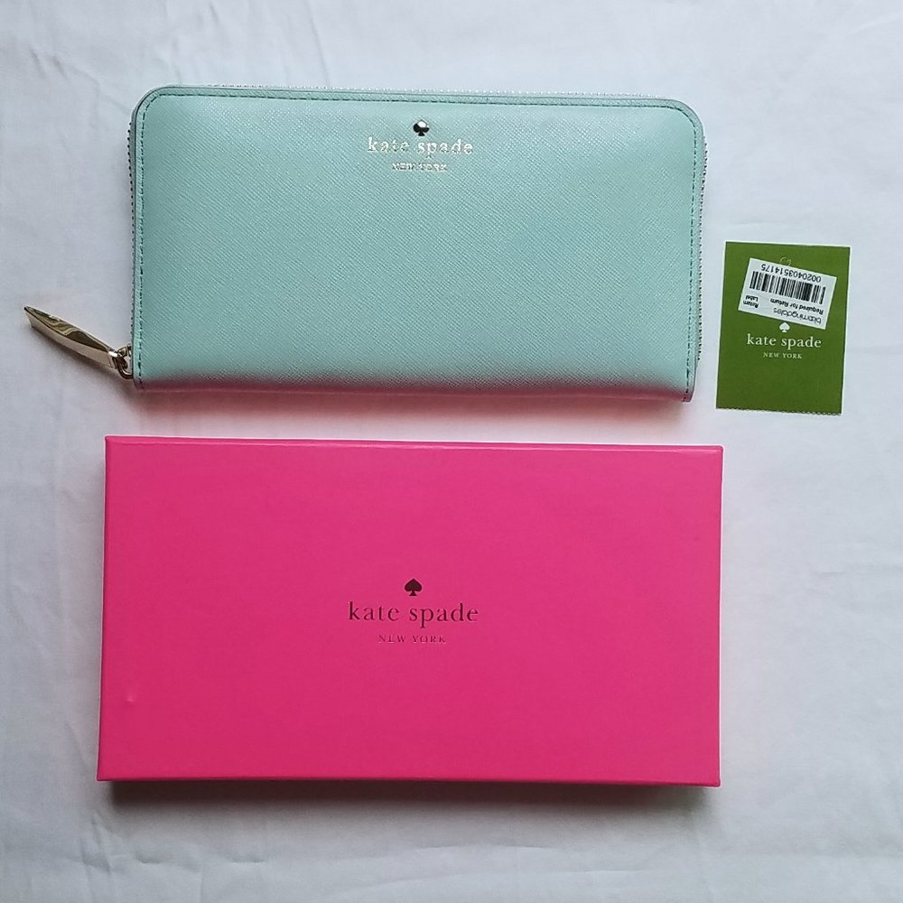 Kate Spade cherry lane lacey zip around wallet